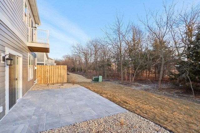 view of patio / terrace featuring a balcony