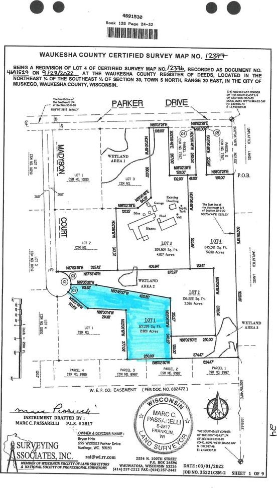 LT1 Madyson Ct Unit Csm 12377, Muskego WI, 53150 land for sale