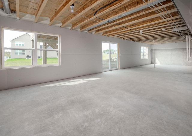 empty room with concrete floors