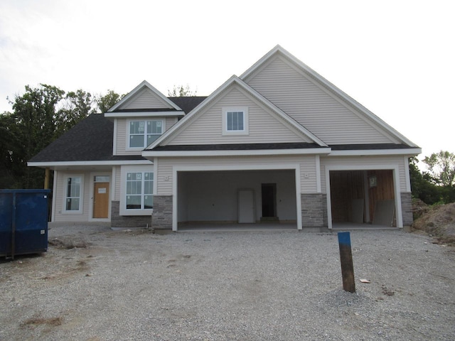 view of front of home featuring a garage