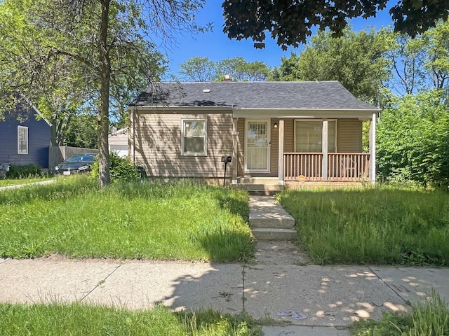 view of front of home with covered porch