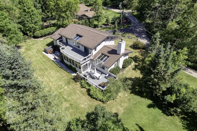 birds eye view of property