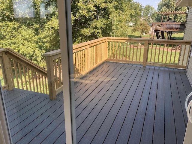 view of wooden terrace