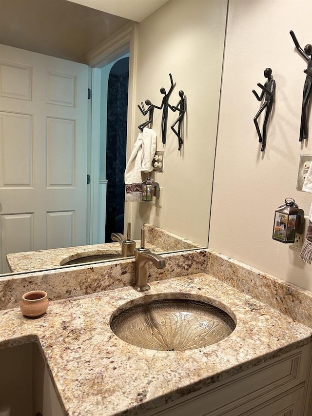 bathroom with vanity