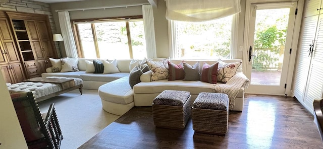 sunroom with a healthy amount of sunlight