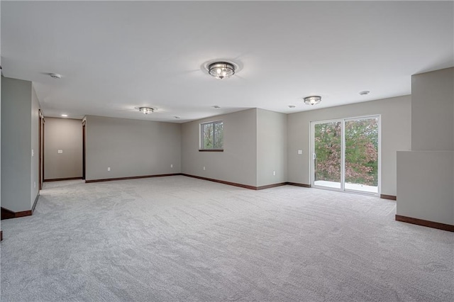 view of carpeted empty room