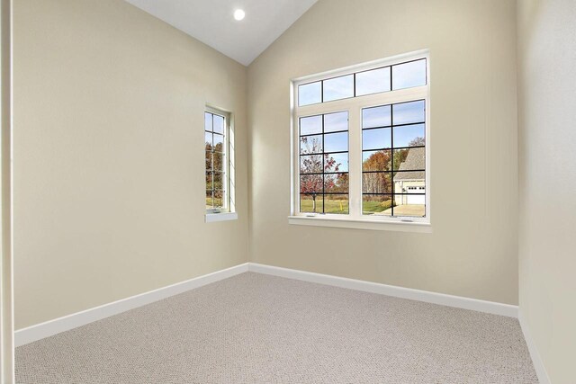 4703 98th St, Pleasant Prairie, WI 53158 - carpeted spare room with high vaulted ceiling and baseboards