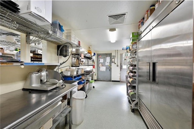 kitchen with high quality fridge