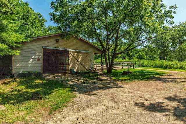 view of outbuilding