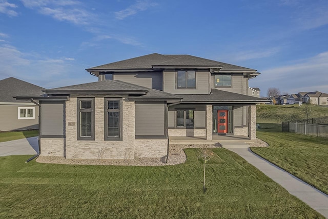 1421 Greenleaf Ct, Sun Prairie, WI 53590 - view of front of house featuring roof with shingles and covered porch