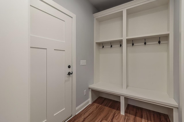 1421 Greenleaf Ct, Sun Prairie, WI 53590 - mudroom featuring dark wood finished floors and baseboards