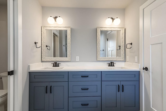1421 Greenleaf Ct, Sun Prairie, WI 53590 - bathroom with toilet and double vanity