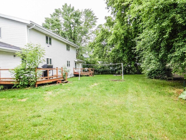 441 Washington St, Oconto, WI 54153 - view of yard with a deck