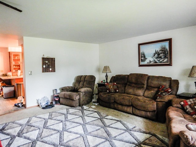 441 Washington St, Oconto, WI 54153 - living room featuring light carpet
