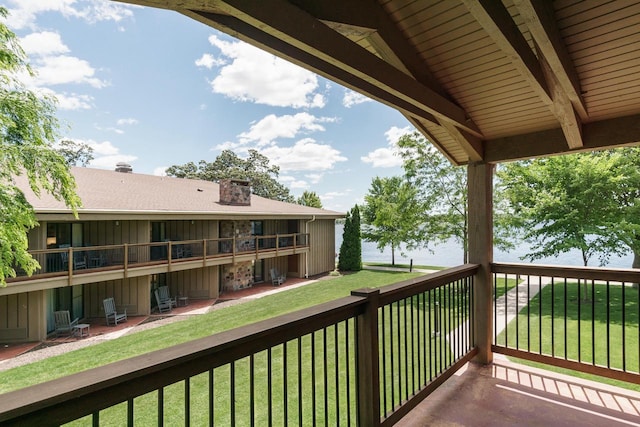 view of balcony