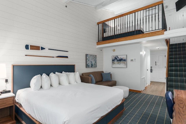 bedroom featuring hardwood / wood-style floors