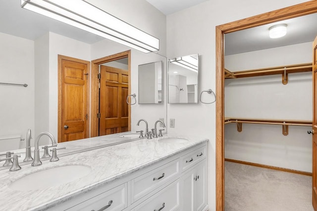 bathroom with vanity