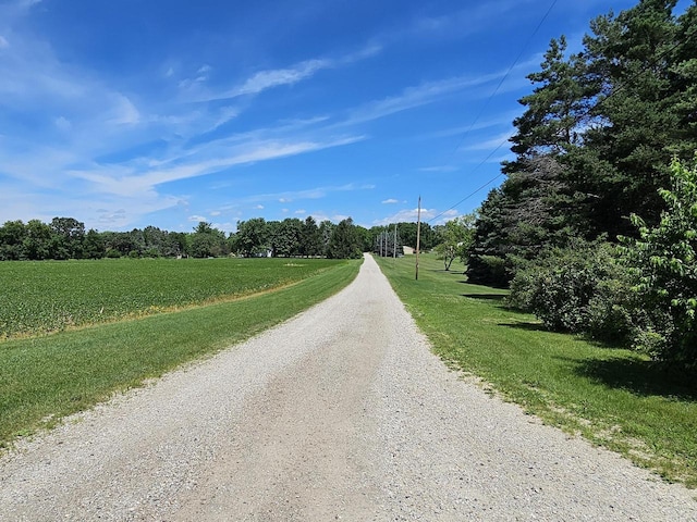 view of road