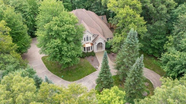 birds eye view of property