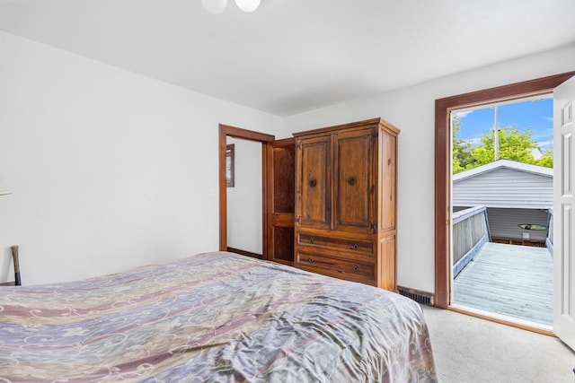 bedroom featuring carpet floors