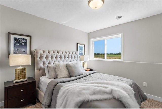 bedroom with carpet floors