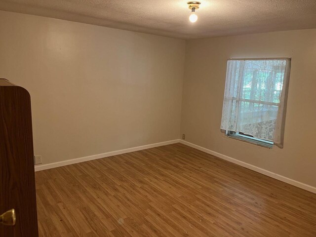 2217 Blackhawk St, Friendship, WI 53934 - spare room featuring wood-type flooring and a textured ceiling