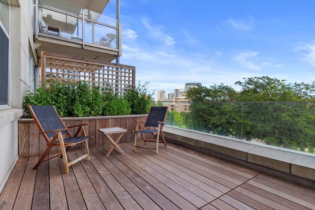 view of wooden terrace