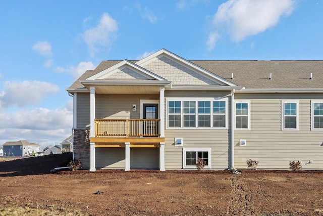 view of back of property