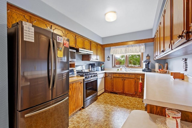 kitchen featuring sink and stainless steel appliances