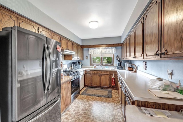 kitchen featuring sink and stainless steel appliances