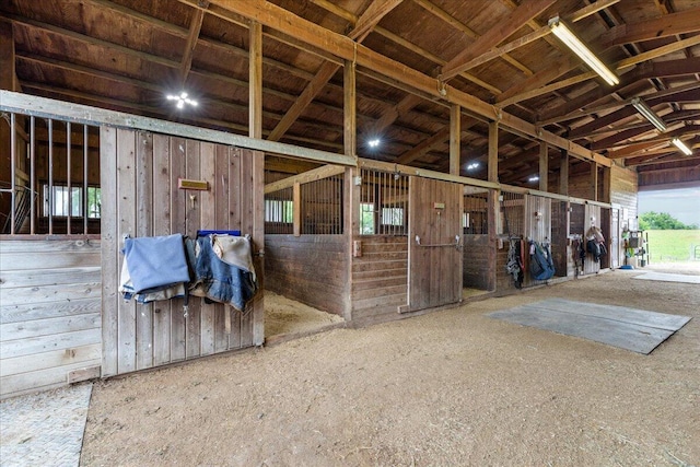 view of horse barn