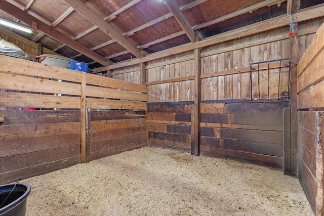 view of horse barn