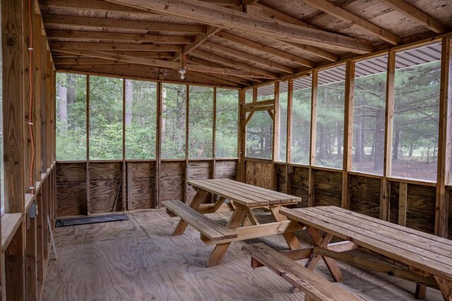 N9351 Juneau Ln, Necedah, WI 54646 - view of unfurnished sunroom