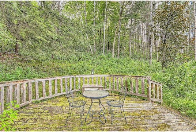 view of wooden terrace