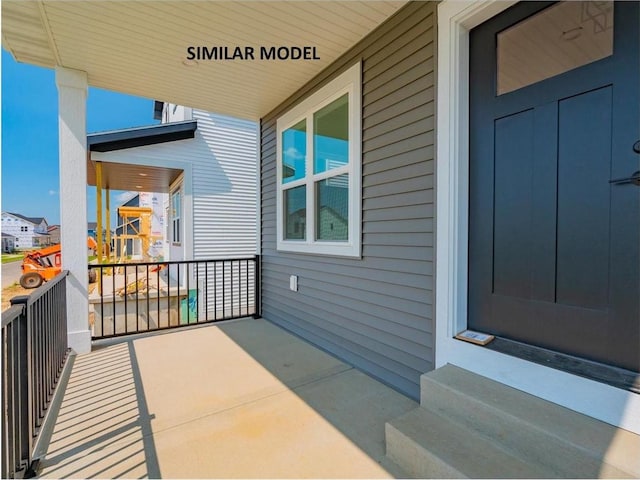 balcony with covered porch