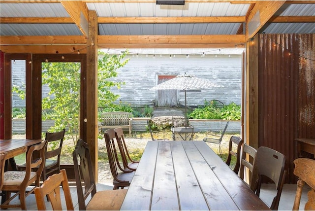 view of sunroom / solarium