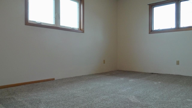 view of carpeted empty room