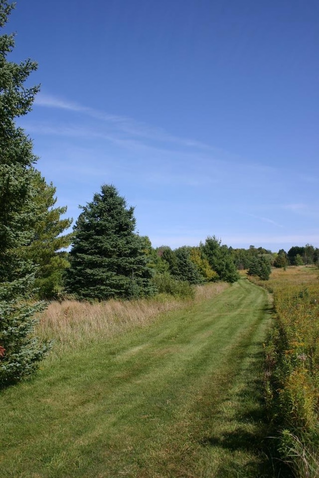 view of landscape with a rural view