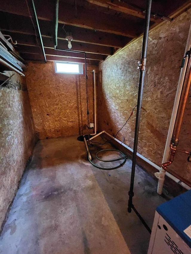 view of basement