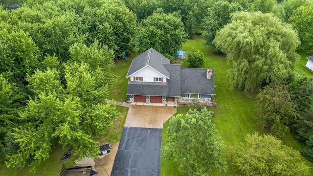 birds eye view of property