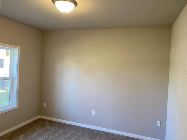 view of carpeted empty room