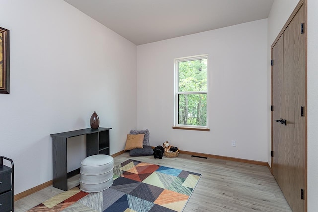 interior space featuring light hardwood / wood-style flooring