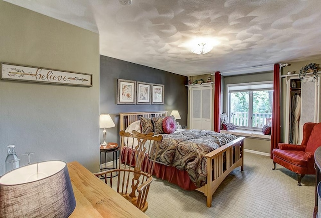 bedroom featuring carpet flooring