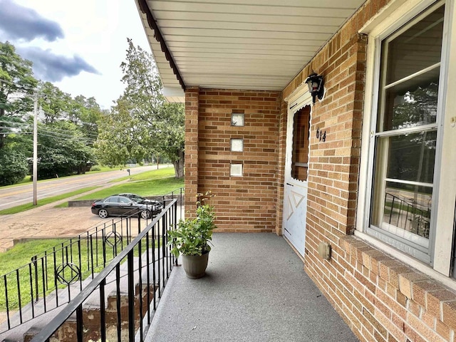 view of balcony