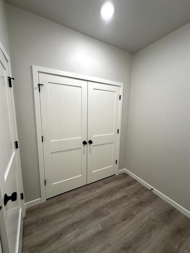 interior space featuring dark hardwood / wood-style floors