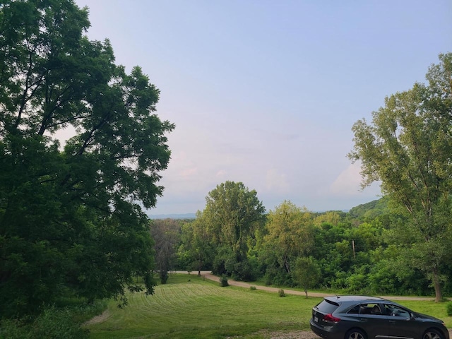 view of home's community featuring a lawn