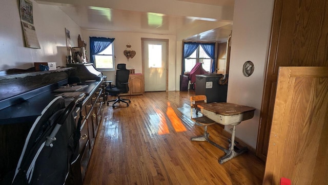 misc room featuring hardwood / wood-style flooring