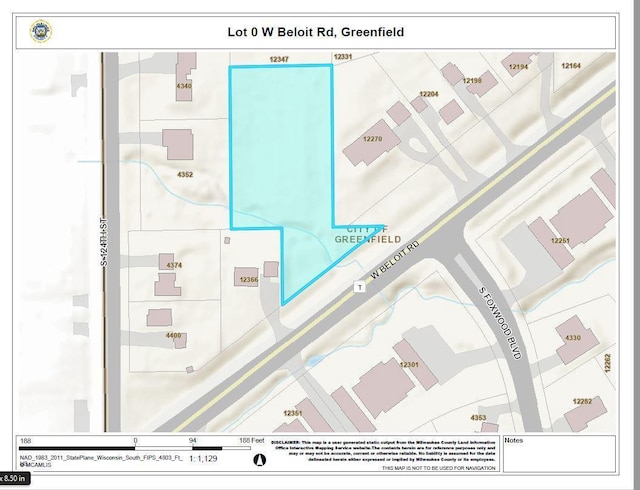 LT1 W Beloit Rd, Greenfield WI, 53228 land for sale