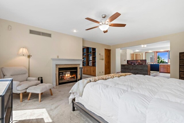 basement with carpet and a drop ceiling