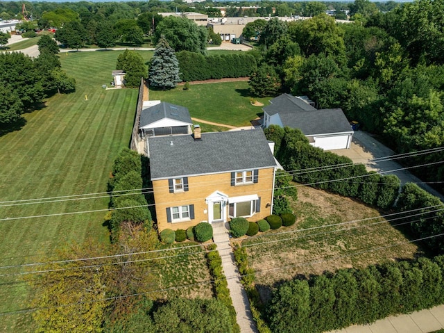 birds eye view of property